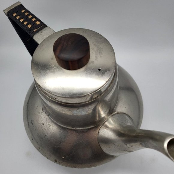 Vintage Metawa Holland Pewter MCM Art Deco Teapot - Picture 9 of 9